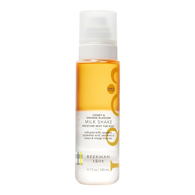 Beekman 1802 Honey & Orange Blossom Milk Shake - Body Mist - 4.7 fl. oz - With Hyaluronic Acid & Jojoba Oil - Instantly Moisturizes, Hydrates & Softens - Good for Sensitive Skin - Cruelty Free-VivaGrace Women