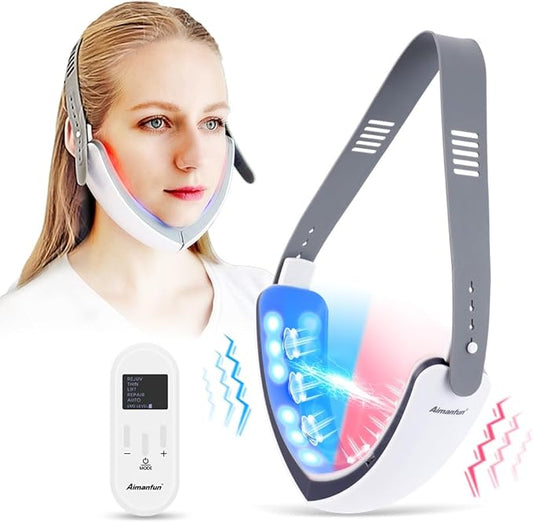 V-Face Electric Double Chin Device,Facial Lifting Machine with Intelligent Remote Control-VivaGrace Women