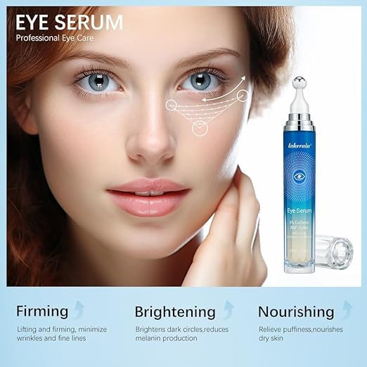 Caffeine Eye Serum for Dark Circles, Puffiness, Bags Under Eyes, Illuminating Eye Serum, Retinol Eye Serum, Anti-Aging Eye Serum for Dark Circles, Age Spots, Fine Lines, Wrinkles-VivaGrace Women