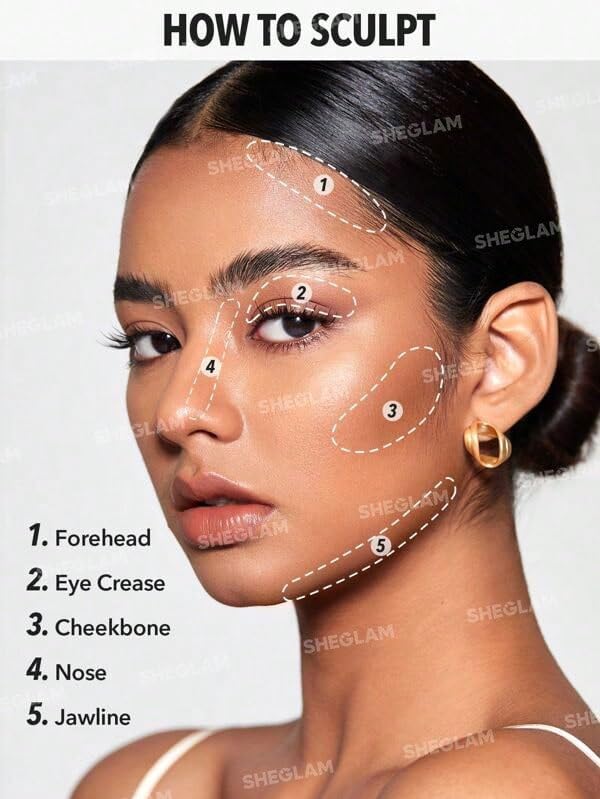 SHEGLAM Snatch 'n' Define Cream Contour Stick Long Lasting Highly Pigmented Sweat Proof Face Bronzer Makeup - Terracotta-VivaGrace Women