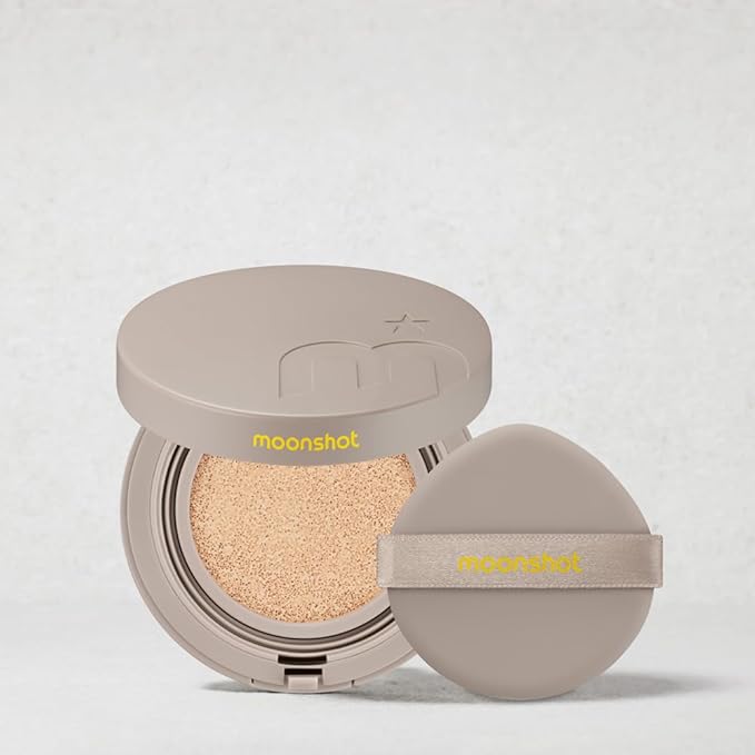 MOONSHOT KOREA Conscious Fit Cushion Foundation Medium Coverage, Long-Lasting & Buildable Foundation For A Smooth, Satin Finish, Vegan & Cruelty-Free,k-beauty (23N Cosmic Beige, Conscious Fit Cushion)-VivaGrace Women