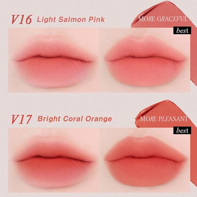 BBIA Last Velvet Tint - Soft & Creamy Matte Finish Lip Stain, Blur Effect with Velvety Texture, Long-Lasting, High Pigment, Lightweight, Non-Drying, Vegan, Korean Lip Makeup (V19 MORE DAZZLING)-VivaGrace Women