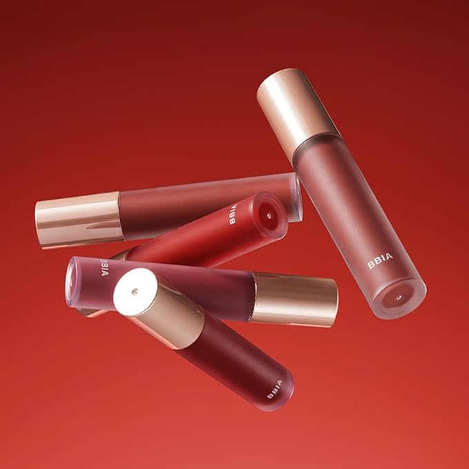BBIA Last Velvet Tint - Soft & Creamy Matte Finish Lip Stain, Blur Effect with Velvety Texture, Long-Lasting, High Pigment, Lightweight, Non-Drying, Vegan, Korean Lip Makeup (V03 EXTRA RED)-VivaGrace Women