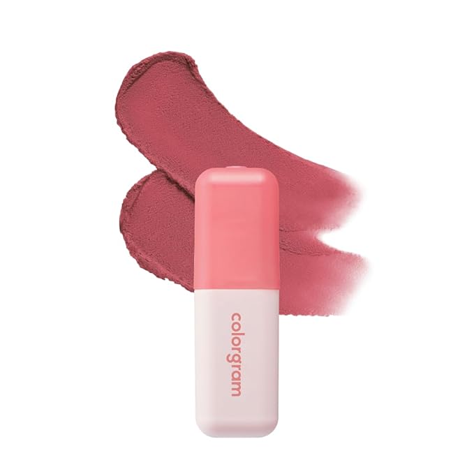COLORGRAM NUDE BLUR TINT 06 LUCKY BERRY | Soft Velvet Matte Lip Stain & Cheek Tint | Lightweight Blurring Tint for a Smooth & Airbrushed Finish | 24H Hydration-VivaGrace Women