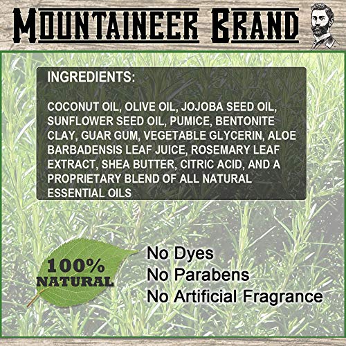 Mountaineer Brand Bald Head Care For Men | Exfoliate Head/Face Scrub | All Natural Exfoliating Scalp | Daily Grooming Head and Face Care Wash for Sensitive Skin | Refreshing Natural Scent 4oz-VivaGrace Women