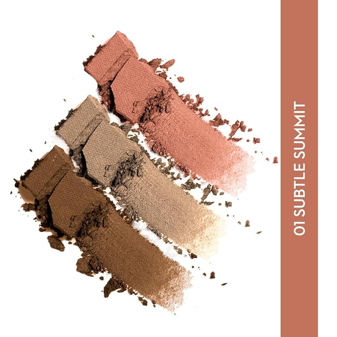 Sugar Cosmetics Contour De Force Face Palette01 Subtle SummitLonglasting formula, Lightweight Blush, Highlighter and Bronzer, Paraben free.-VivaGrace Women