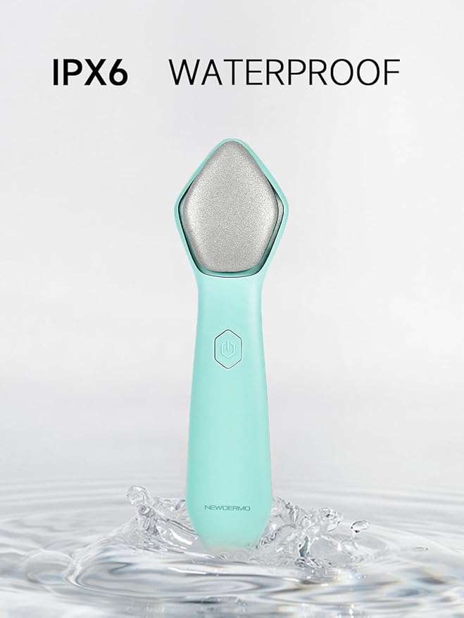 NEWDERMO Microdermabrasion Machine Pro, Large Diamond Electric Microdermabrasion Wand Tool With 3 Levels Frequency for Face Body Exfoliate Skin Care (Green)-VivaGrace Women