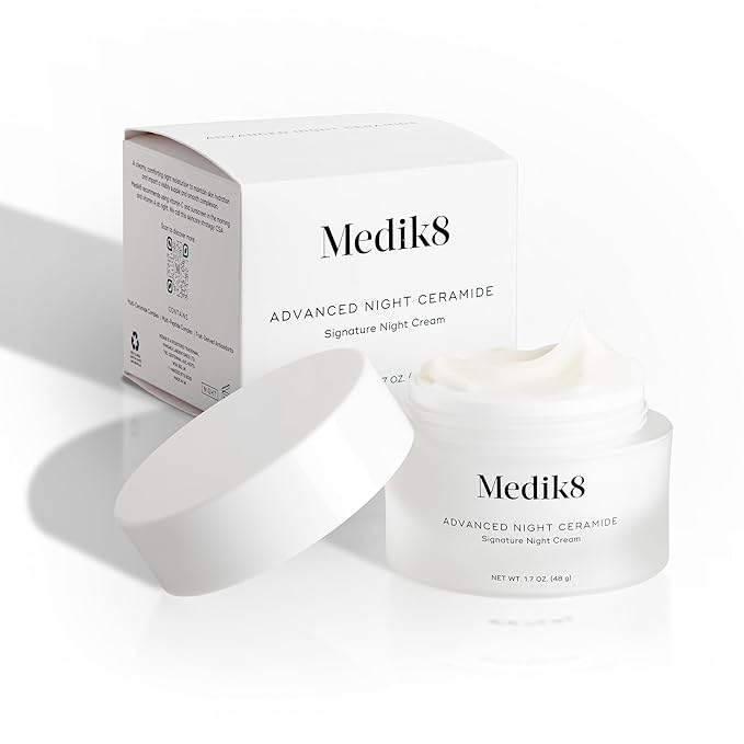 Medik8 Advanced Night Ceramide - Signature Anti Aging Night Cream for Face - Face Moisturizer with Skin Tightening Ceramides and Antioxidants - 1.7 oz-VivaGrace Women