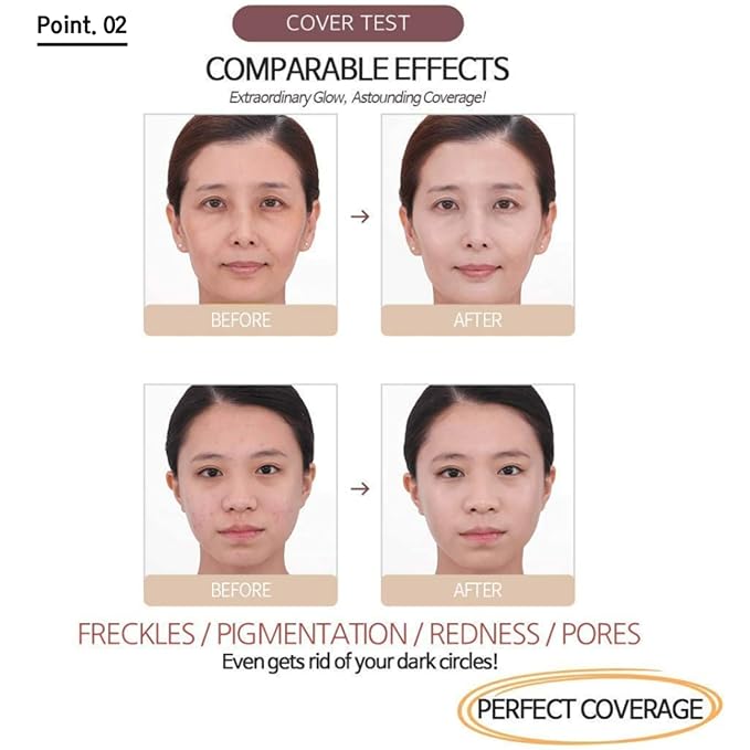 Miba SEASON 2 Full Coverage Big Cushion Foundation SPF50+ PA++++ Refill (23)-VivaGrace Women