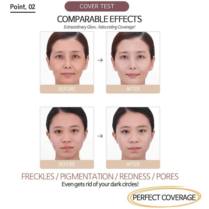 MIBA Ionized Calcium Foundation Double Cushion RX Refill 25 g / 0.88 oz (No 21) Big Cushion SEASON 2-VivaGrace Women