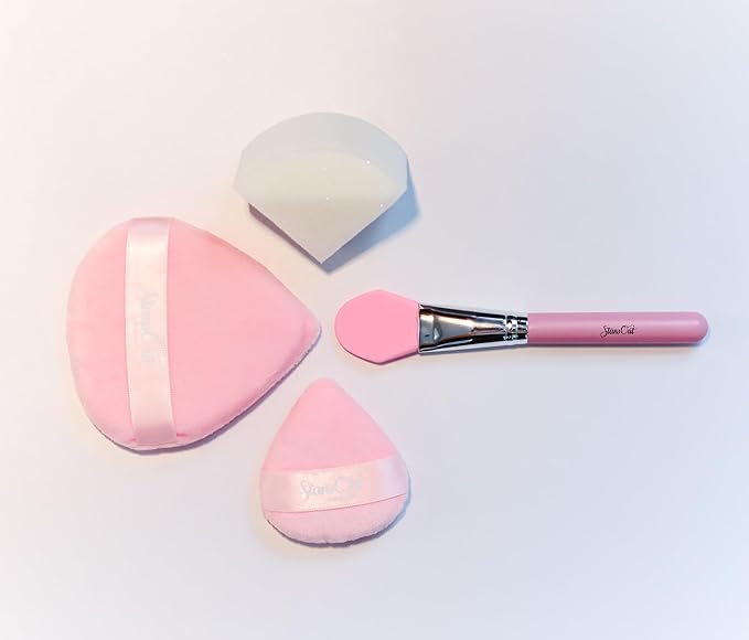 StansOut Ultimate Complexion Bundle: Liquid Foundation Brush, Makeup Brushes for Liquid, Cream, Stick Foundation - Flat, Round, Blender Brushes - 101 Contoured, 108 Straight - Long-Lasting-VivaGrace Women