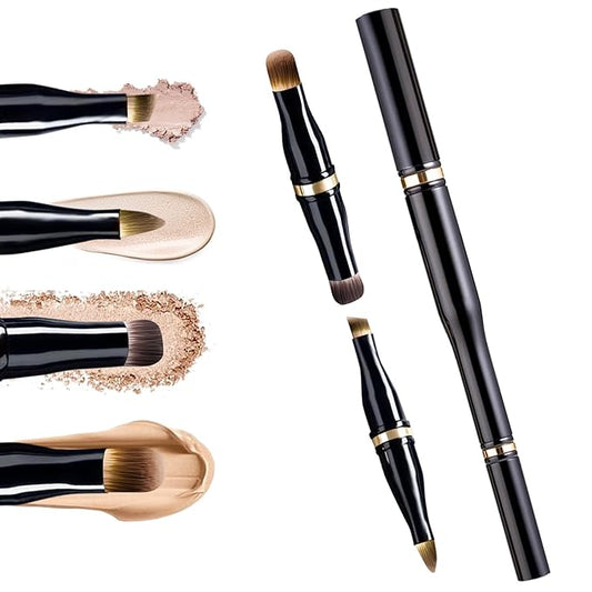 Unaone 4 in 1 Makeup Brush - Travel Lip Brush Eyebrow Brush Eyeshadow Brush Concealer Brush, Portable Multi-function Makeup Brushes-VivaGrace Women