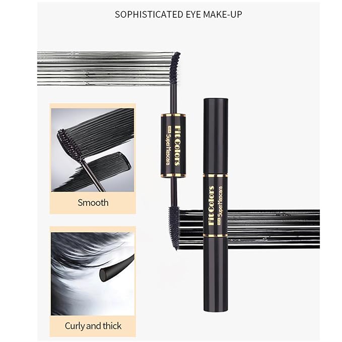 3 Colors Double-Ended Colored Mascara Set for Eyelashes, Purple Blue Pink Colorful Mascara Waterproof Charming Long Lasting Voluminous Eye Makeup Mother's Day Gifts for Women