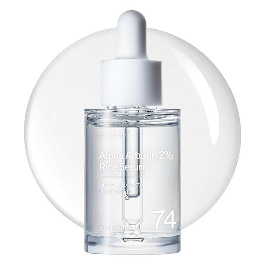 Alpha Arbutin 2% Rice Serum, Rice 746,074ppm, Alpha-Arbutin 20,000ppm, Glow, Glass skin, Pigmentation, Acne Marks, Dark Spots, Even Skin Tone, Hydrating, Korean Skin Care, 33ml / 1.11 fl.oz.-VivaGrace Women