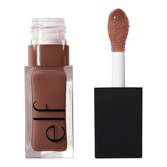 e.l.f. Glow Reviver Lip Oil, Nourishing Tinted Lip Oil For A High-shine Finish, Infused With Jojoba Oil, Vegan & Cruelty-free, Honey Talks-VivaGrace Women