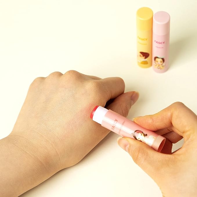 FASCY Lollipop Lip Balm Peach, Lip Balms & Moisturizers, Korean Lip Balm, Korean Lip, Korean Lip Products, Paraben Free, Moisturizing, 0.13 Oz, (Peach)-VivaGrace Women
