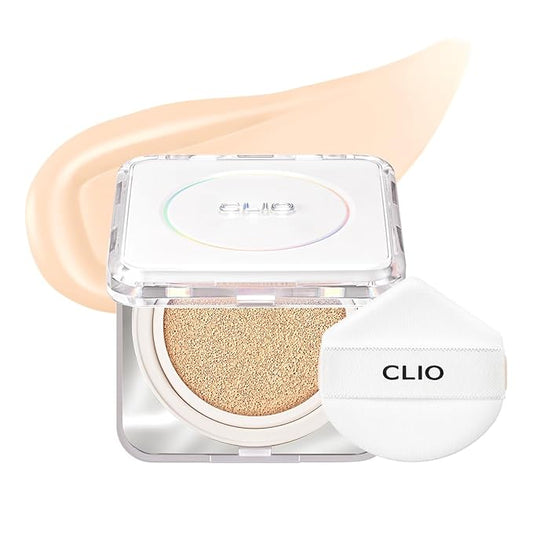 CLIO Kill Cover Founwear Cushion The Original – 20 Shades, Buildable Light to Medium Coverage, Natural Finish, Korean Makeup Foundation, Long-Lasting Skin Fit,19N PORCELAIN-VivaGrace Women