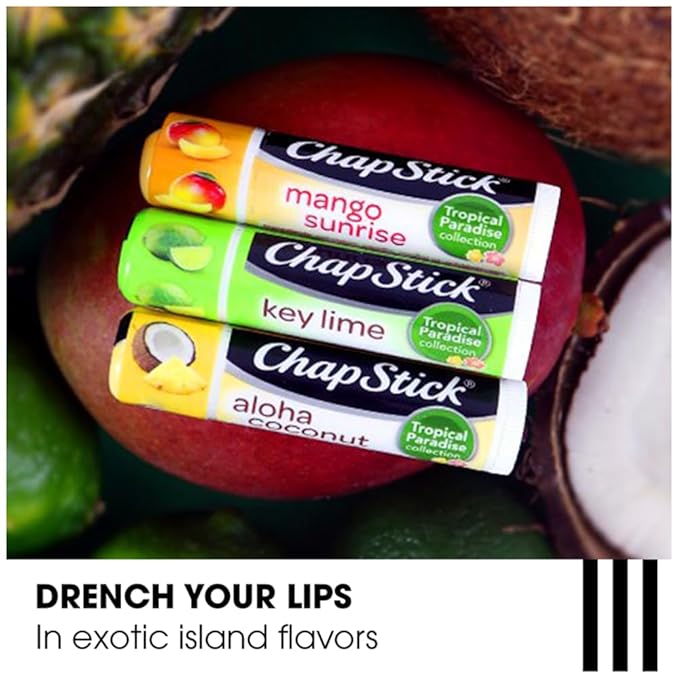 ChapStick Summer Vibes Collection – Tropical Paradise, Mocktail, and I Love Summer Lip Balm Collections, 0.15 Oz Ea (9 Piece Set)-VivaGrace Women