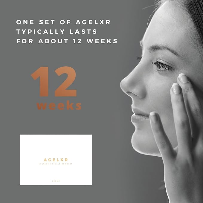 AGELXR - Instant Wrinkle Remover - Quickly Tightens Wrinkles, Fine Lines and Diminishes Puffy Eyes. Instant Facelift Serum - Anti-Aging Formula with Argireline® (30 Vials)-VivaGrace Women