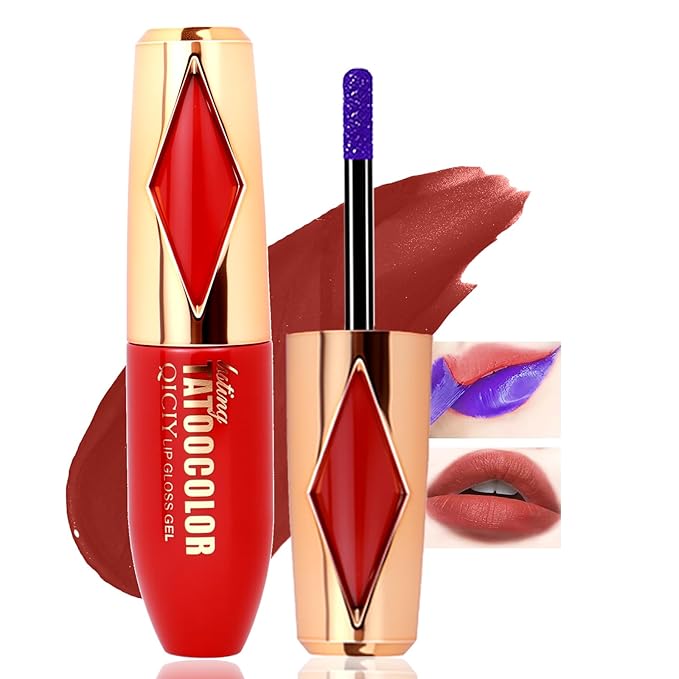 Peel Off Lip Stain -Lip Stain Peel Off Masque - Long Lasting, Waterproof and Transfer Proof Nude Lip Tint, Matte Finish Peel Off Makeup-VivaGrace Women