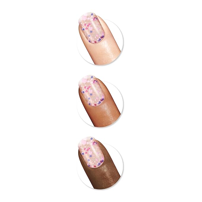 Sally Hansen Insta-Dri X Hershey's Cookies 'n' Creme Eggs, Polka Dazzle, Quick Dry, Long Lasting, Streak-Free Shine, Pink Nail Polish, 0.31 fl oz.