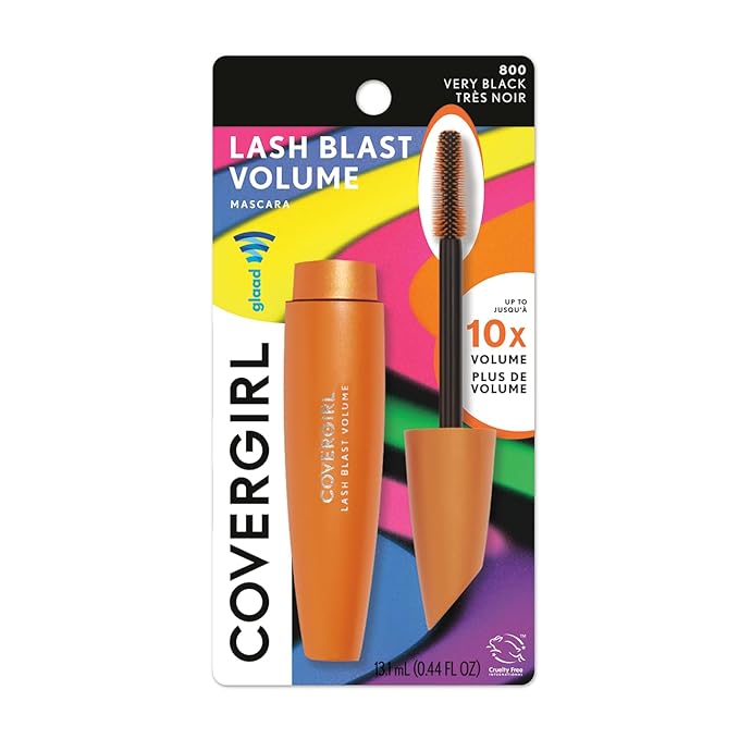 Covergirl Pride Lash Blast Volume Mascara, Very Black, 0.44 Fl. Oz.
