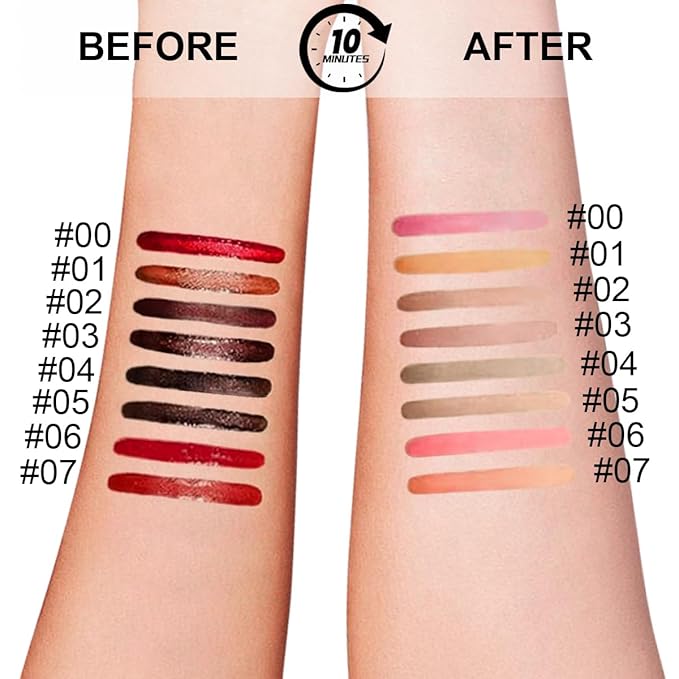 3 Colors Peel Off Lip Liner Stain with Tweezer, Long Lasting Waterproof Lip Tint Stains Makeup Set with Matte Finish for Women, Natural Look, Easy to Use, for All Skin Types (#234, M)-VivaGrace Women