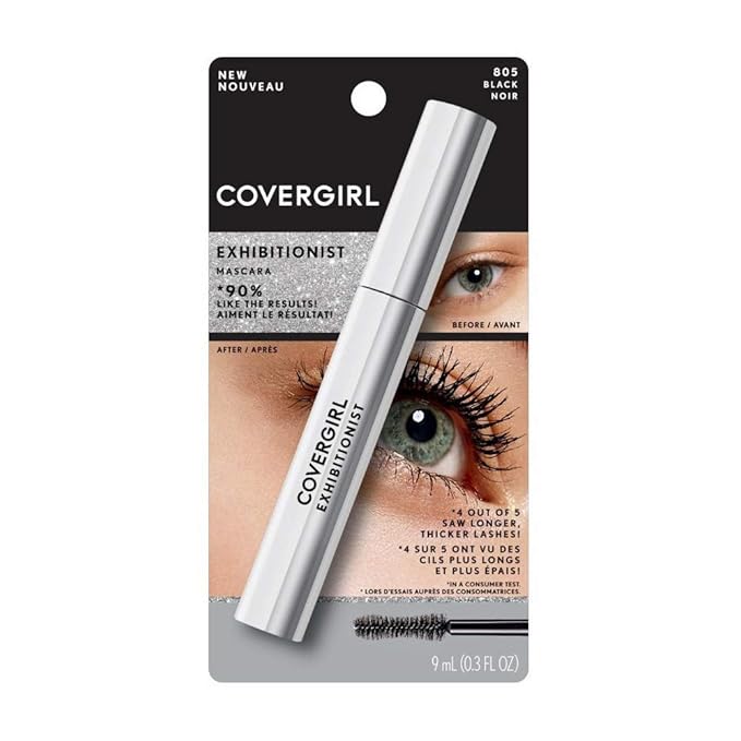 COVERGIRL - Exhibitionist Mascara, Volumizing, Easy Glide, No Smudge, 100% Cruelty-Free (Pack of 2)