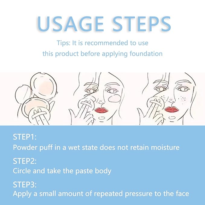 Chillab Lavender Matte Powder,Oil Control Face Pressed Powder Face Setting Powder with Mini Powder Puff for Silky Flawless Long-Lasting Lightweight Skin-friendly Face Cosmetics (Floating Cloud)-VivaGrace Women