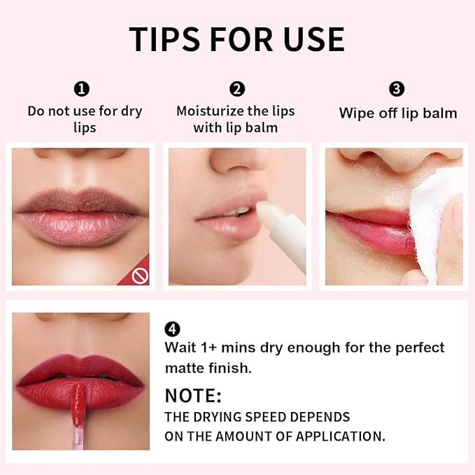 Oulac Matte Liquid Orange Lipstick for Women, Long Lasting Lipstick Waterproof Lip Stain, No Transfer, Creamy High Pigmented Formula with Rose Oil, Vegan & Cruelty-Free,Orange Red M07-VivaGrace Women