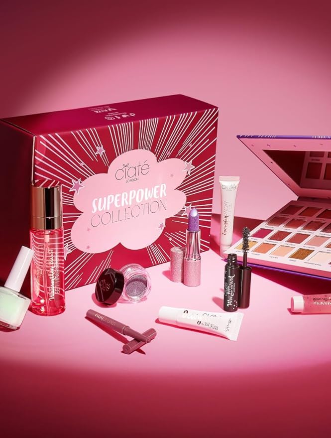 Ciaté London Superpower Collection 10 Piece Makeup Gift Set, Contains Eye, Lip, Complexion & Nail Bestsellers, in a Festive Giftable Box-VivaGrace Women