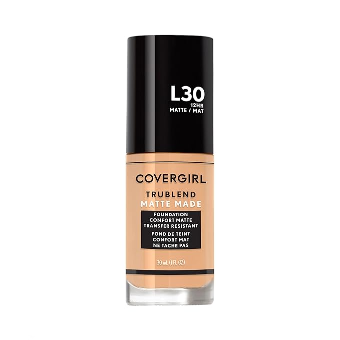 Covergirl Trublend Matte Made Liquid Foundation, L30 Golden Ivory, 1.014 Fl Oz-VivaGrace Women