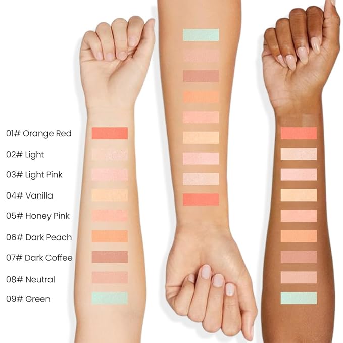 Kaely PROFESSIONAL MAKEUP Correcting Concealer Stick,Medium Coverage Concealer Crayon,under Eye Brightener Concealer for Dark Circles,corrector de ojeras,Lightweight,Vegan,08 NEUTRAL-VivaGrace Women