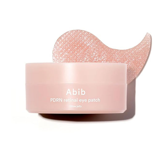 Abib PDRN Retinal Eye Patch Glow jelly 60 Patches, Korean Under Eye Patches for Puffy Eyes and Dark Circles, Anti-Wrinkle, Collagen, Caffeine, Niacinamide-VivaGrace Women