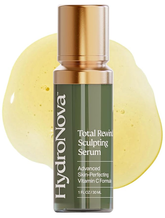 HYDRONOVA Total Rewind Sculpting Serum 1 fl oz | Line-Smoothing, Dark Spot Corrector | Vitamin C, Niacinamide, Kojic Acid, Peptides | Radiant Glow, Balanced Complexion | AM Formula-VivaGrace Women