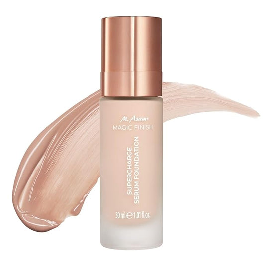 M. Asam MAGIC FINISH Supercharge Serum Foundation Rose Fair (1.01 Fl Oz) - Moisturizing Make Up & Firming Face Serum In One, Anti-aging CC Cream With Optimal Coverage & Hyaluronic Acid-VivaGrace Women