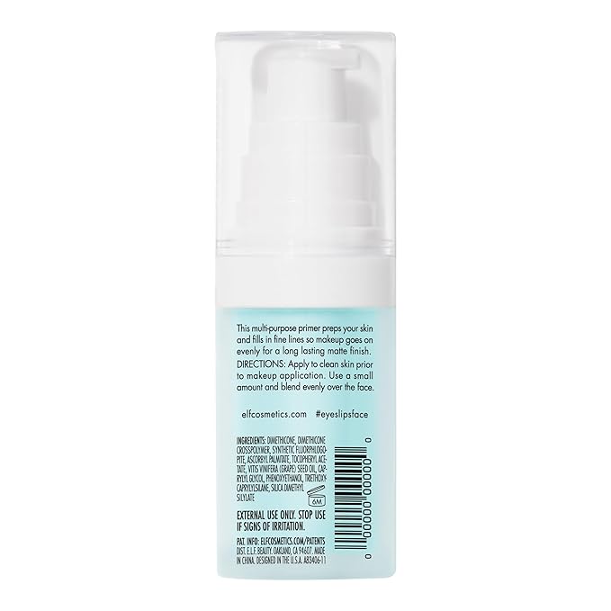 e.l.f. Hydrating Face Primer, Makeup Primer For Flawless, Smooth Skin & Long-Lasting Makeup, Fills In Pores & Fine Lines, Vegan & Cruelty-free, Small-VivaGrace Women