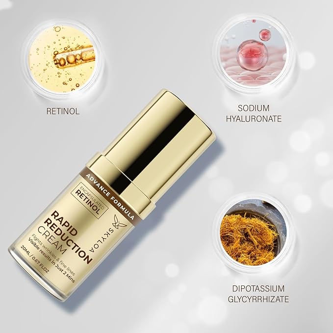 Retinol Eye Cream Anti Aging: Under Eye Cream for Dark Circles and Puffiness Bags - Retinol Eye Serum - Under Eye Serum with Caffeine and Hyaluronic Acid - Visibly Reduces Wrinkles Fine Lines(20ML)-VivaGrace Women