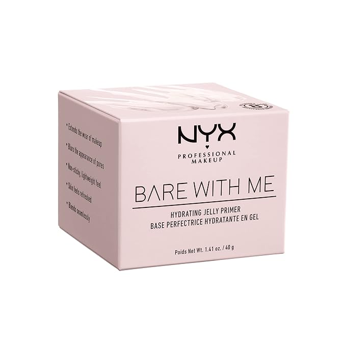 NYX PROFESSIONAL MAKEUP Bare With Me Hydrating Jelly Primer, Vegan Face Primer-VivaGrace Women
