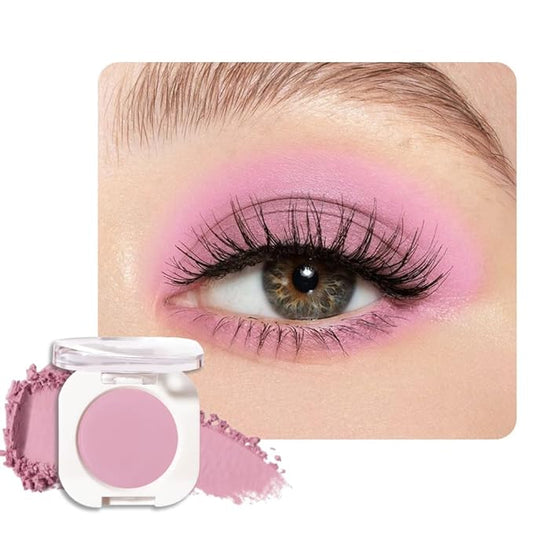 Light Pink Peach Single Matte Eyeshadow Makeup, Neutral Powde Eye Shadow for Women, Pink Eyeshadow Palette Pigmented Waterproof, sombras para ojos, Lightweight Blendable, Girls Eyeshadows Gift-VivaGrace Women