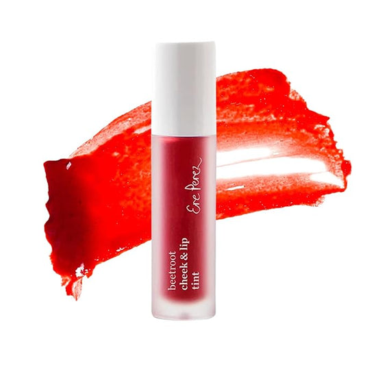 Ere Perez - Natural Beetroot Cheek + Lip Tint | Water-Resistant, Long-Lasting, Hydrating, Vibrant | Blue Agave, Rosehip Oil + Vitamin E | Vegan, Cruelty-Free, Clean Beauty (Joy-Red)-VivaGrace Women