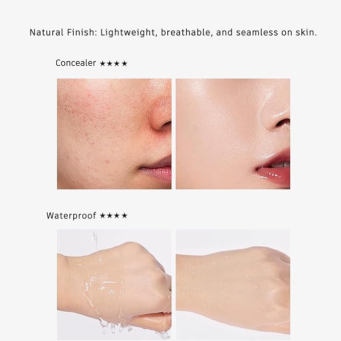 Moisture Cushion CC Cream Foundation for Mature Skin - Flawless Concealer BB Cream with Mushroom Head, Long-Lasting Waterproof Air Cushion CC, Natural honey and pine Makeup cream, Even Skin Tone๏ผ02#๏ผ-VivaGrace Women