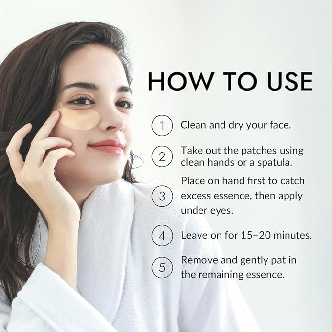 MIZON 24K Gold and Snail Mucin Hydrogel Under Eye Patches for Puffy Eyes Dark Circles Moisturizing Fine Lines Korean Skincare Pack of (Pack of 2, 120 Pairs)-VivaGrace Women