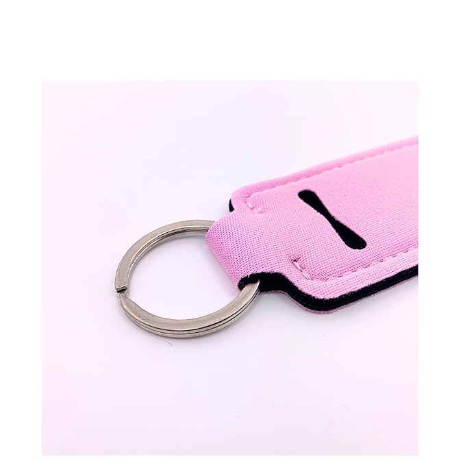 Peaches and Cream Chapstick 6-Pack. Includes Bonus Lip Balm Holder Keychain (Pink). Limited Edition Flavor from the Chapstick I Love Summer Collection, Unique Gift Bundle from Tiny Seed-VivaGrace Women