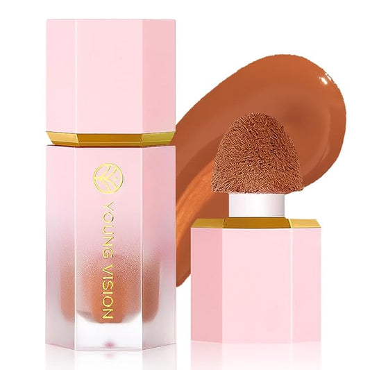 YOUNG VISION Liquid Cheek Blush -Soft Cream Rouge/Blusher Makeup, Buildable Gel-Cream Formula, Long-Wearing, Dewy Finish-VivaGrace Women
