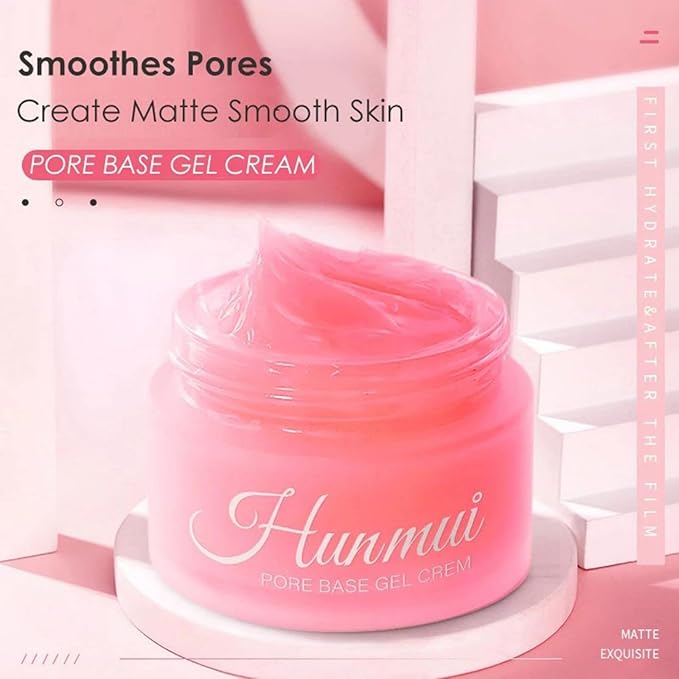 Hunmui Face Primer Pore Base Gel Cream Cover Pores Water Embellish Skin Silky Finish Primer Remove Excess Oils Isolating Pore Light Weight Primer Natural Make Up To Flawless Face Firming Moisturizers-VivaGrace Women