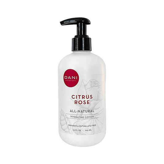 Naturals Hand & Body Lotion - Citrus Rose Scented, Deep Hydration Lotion for Dry Skin, With Shea Butter & Aloe Vera, Natural & Organic Ingredients, Paraben-Free, 12 Oz-VivaGrace Women