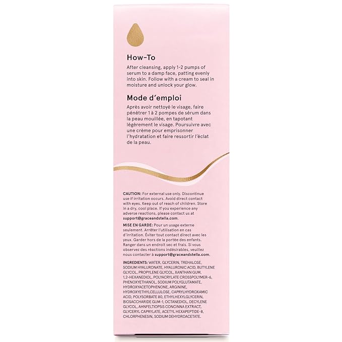 grace & stella Award Winning Hyaluronic Acid Face Serum (50ml/1.7 fl oz) Removes Fine Lines & Wrinkles, Hydrating Hyaluronic Acid Serum for Face, Acido Hialuronico for Women - Vegan Skincare (2-Pack)-VivaGrace Women