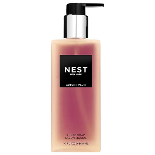 NEST New York Liquid Soap, Autumn Plum - 10 fl oz - Cleanses & Nourishes Skin - Approx. 300 Pumps Per Bottle - Gluten Free & Cruelty Free-VivaGrace Women