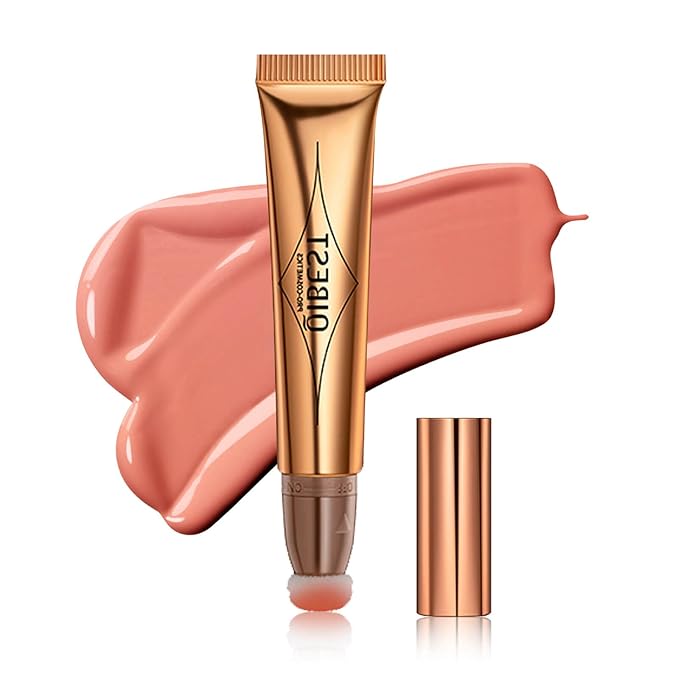 MEICOLY Liquid Blush Beauty Wand, Matte Face Blush with Cushion Applicator,Natural Finish Silky Smooth Creamy Blush Makeup, Lightweight Blendable Blush Stick for Cheek Lip,Cruelty-free,02 Pink-VivaGrace Women